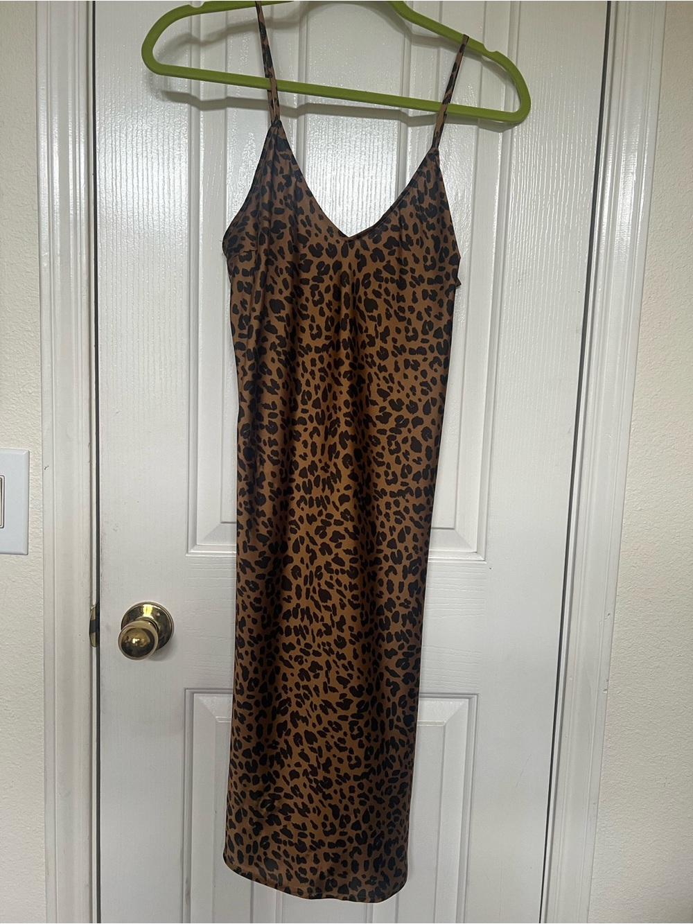 a new day Leopard Print Slip Dress - Brown & Black